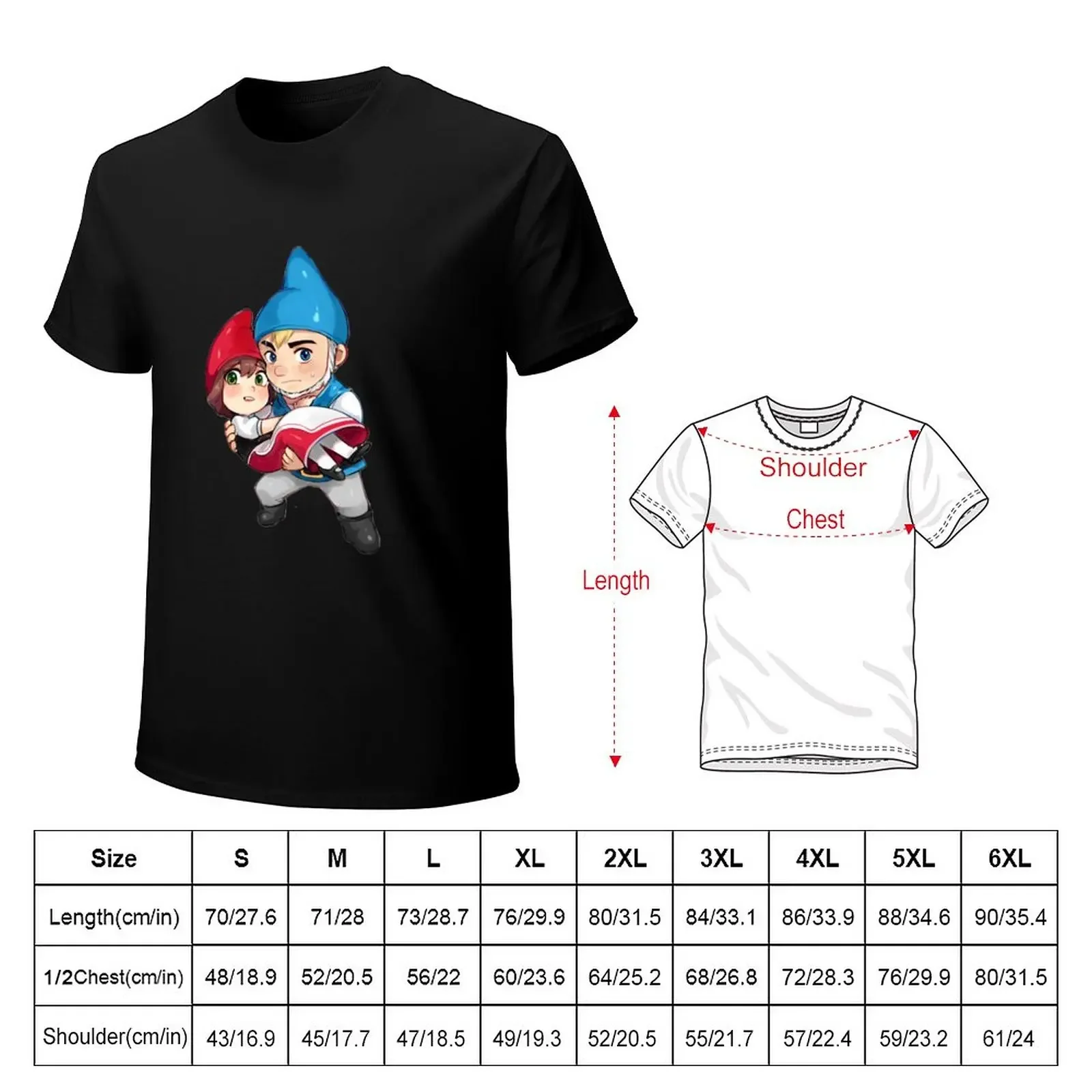 iconic art gnomeo and juliet Sticker T-Shirt blacks boys whites for a boy big and tall t shirts for men