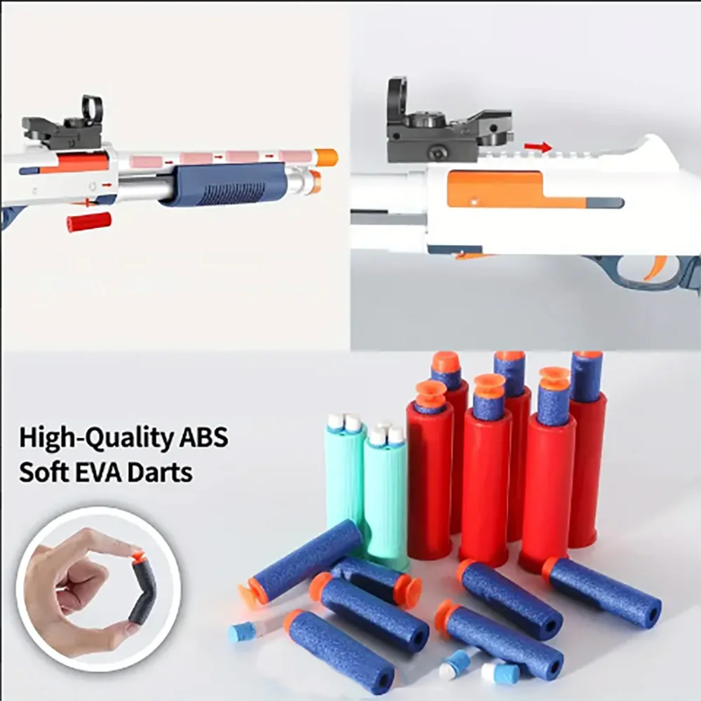 Pistola de juguete para niños y adultos, juguete de escopeta eyectora de concha, las mejores pistolas de juguete para niños, Age8 + juegos de