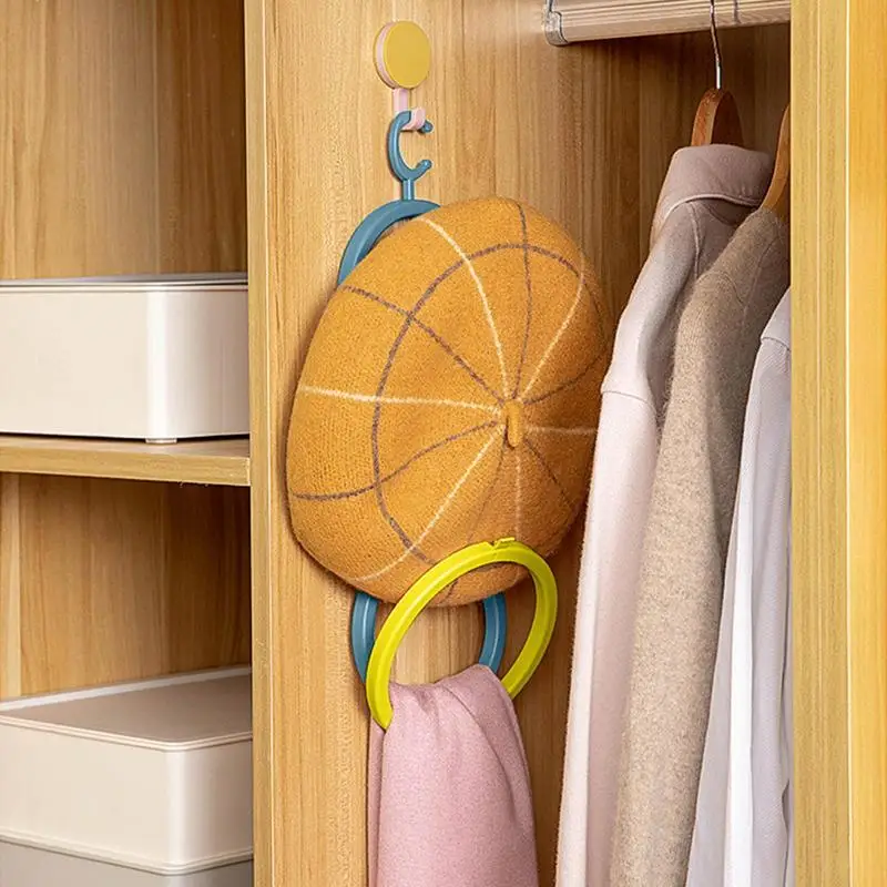 Platzsparende Hutablage Baseball mützen Display halter Wandt ür Schrank Kleidung Schal Handtuch Aufbewahrung regal Handtasche Organizer Haken