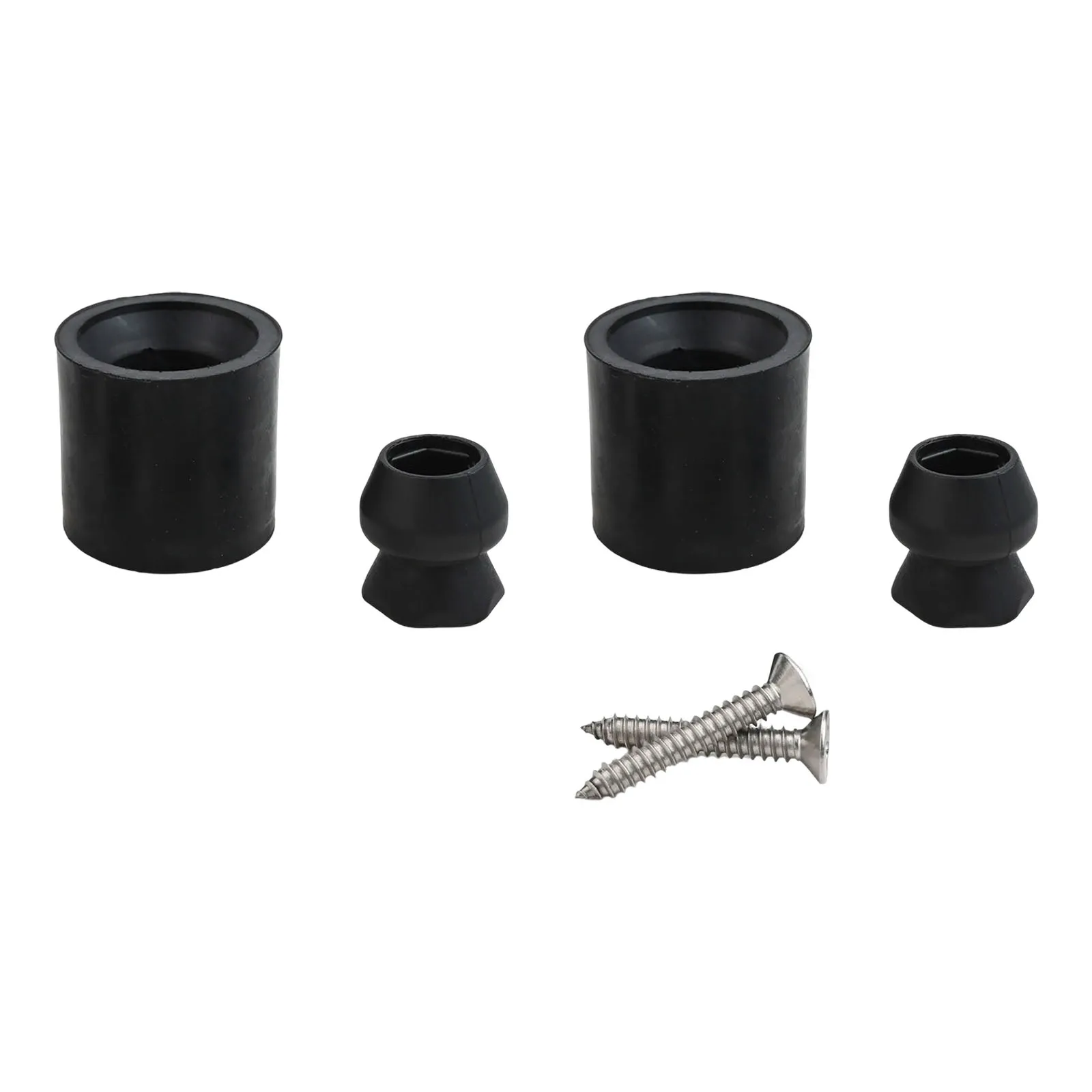 2pcs Trailer Door Holder Kit with Rubber and Plastic Components for Stable Door Support and Wind Damage Prevention on Trailers