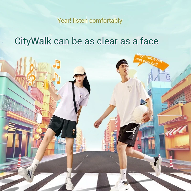 HAVIT E9 Wireless Earphone Noise Reduction Hi-Fi Bluetooth5.4 Long Endurance Half In Ear Small Ear Headset Custom Gaming Earbuds