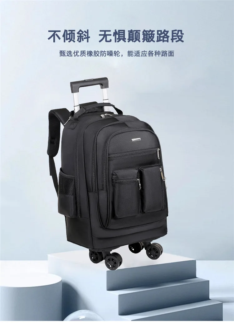 Business-Rucksack für den Außenhandel, Großer Multifunktionaler Doppel-Rucksack, Studentenrucksack, Leichtgewichtig – Detail 9