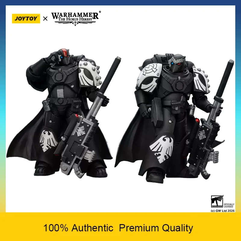

JOYTOY Warhammer The Horus Heresy Raven Guard Mor Deythan 2-Pack Action Figures 1/18 Scale With Silenced Heavy Bolters