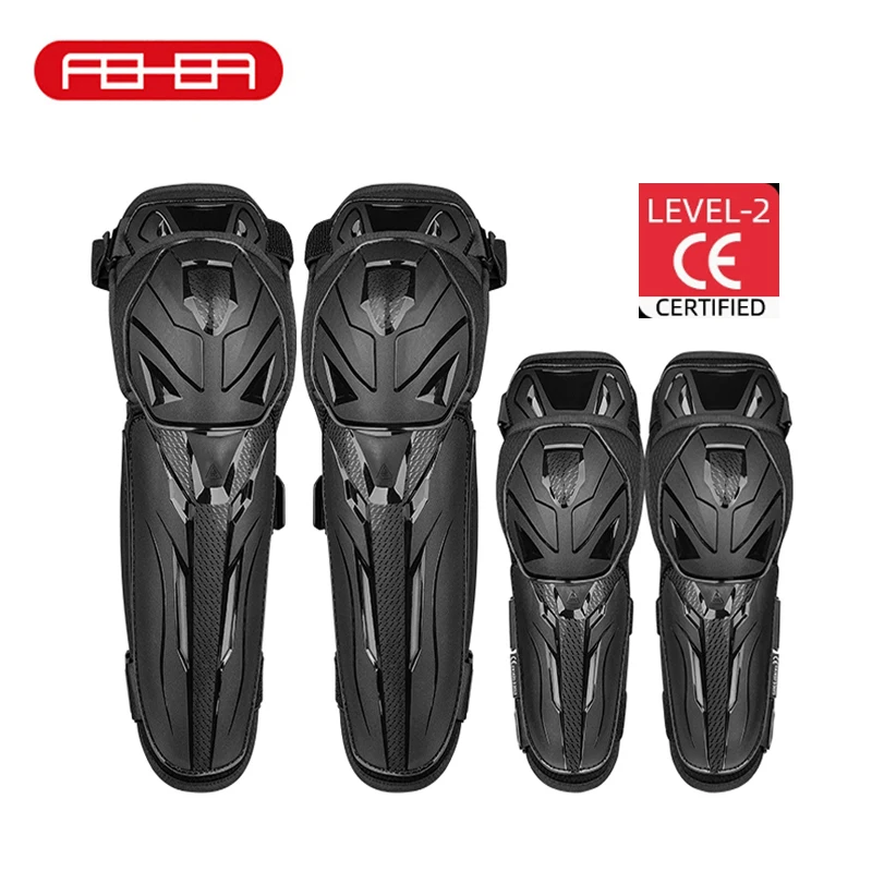 

FEHER Knee Protector Motorcycle Anti-fall Resilient TPU Protective Case CE-2 Grade Certified Three-stage Design Protective Tools
