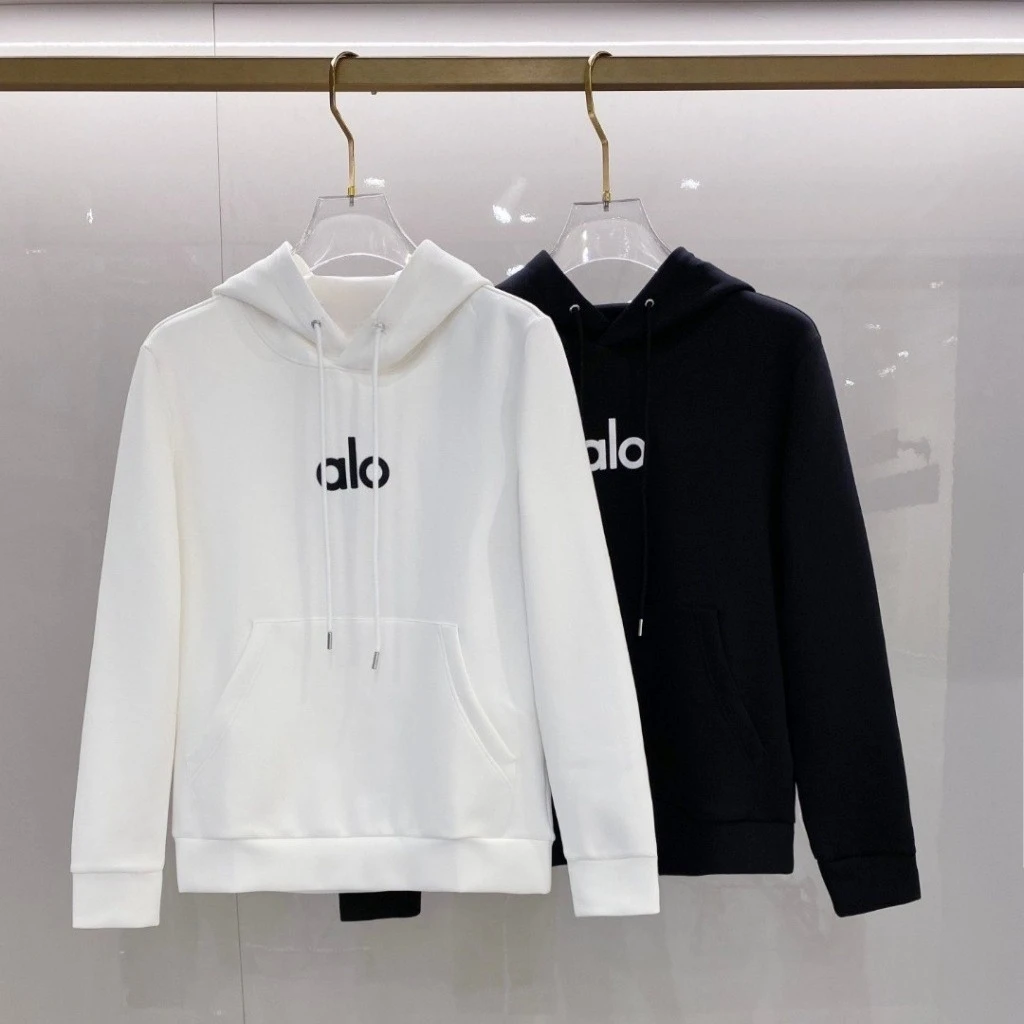 الخريف والشتاء جديد ضوء العلامة التجارية الفاخرة ألو هوديي 2025 الرجال والنساء الأمريكية شارع العليا العصرية هوديي فضفاض غير رسمي