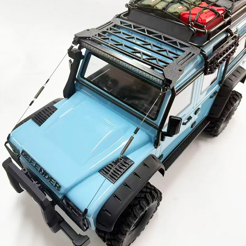 MJX H8H Roof Rack Snorkel Tent Ladder Light Cover Hood Decals for 1/8 RC Crawler Upgrade Parts Accessories