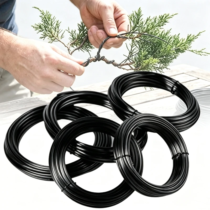 10M 1-3mm Bonsai Training Aluminum Wire Set, Garden Plant Support Wire for Tree Shaping, DIY Craft Climbing Vine Gardening Tool