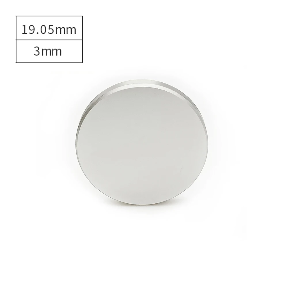 1PCS Mo Mirror Diameter 19.05mm 20mm 25mm 30mm 38.1mm Thickness 2/3/5mm Mo Reflector Len for CO2 Laser Cutting Engraving Machine