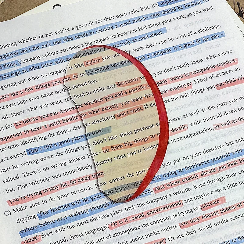 Creative Fruit Slice Bookmark With Simulation Funny Design Sense For INS Fixed Book Photography Cartoon Cute Note Bookmark