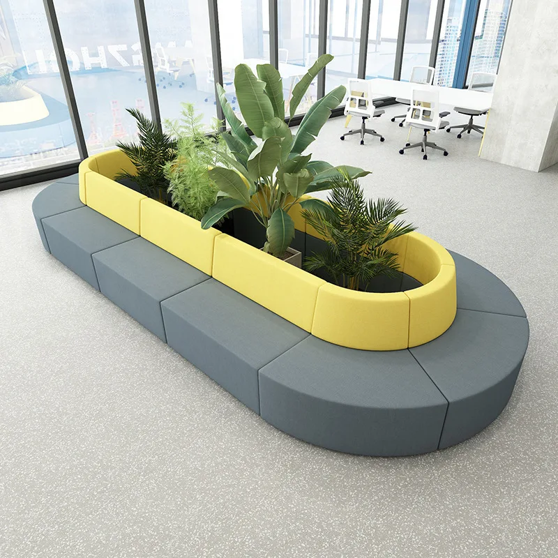 Moderno, sencillo, recepción, creatividad, personalidad, arco, forma especial, sofá, taburete