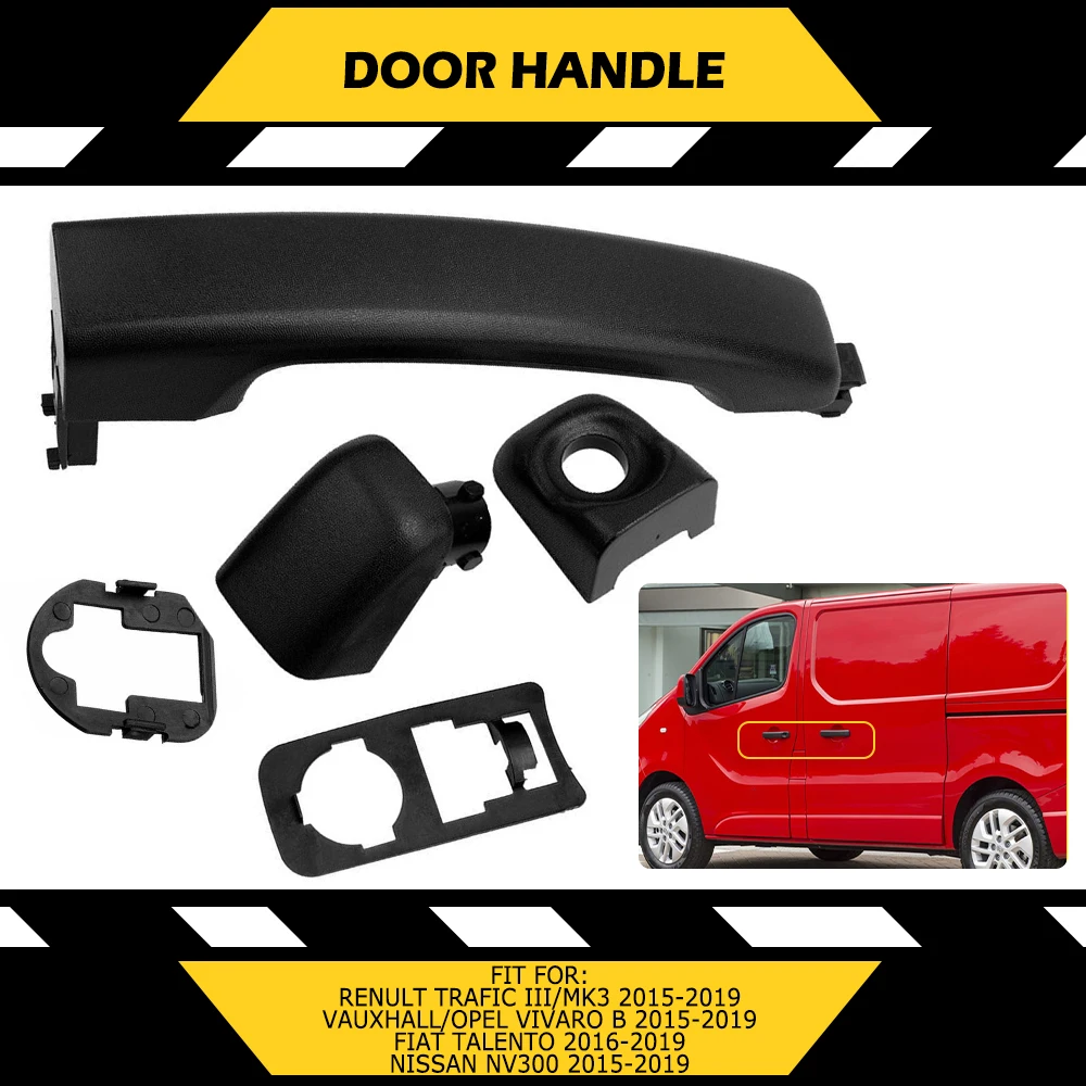 1PC Car Door Handle Front Rear Left Right For Nissan NV300 Fiat Talento Vauxhall/Opel Vivaro B Renult Trafic III/MK3 Pull Cover