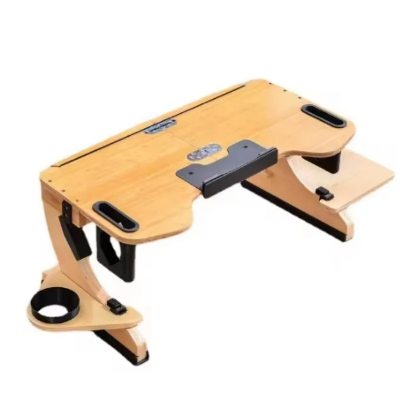 Portable Lazy Bed Desk Folding Wooden Laptop Table Multifunctional  360° Notebook Computer Stand