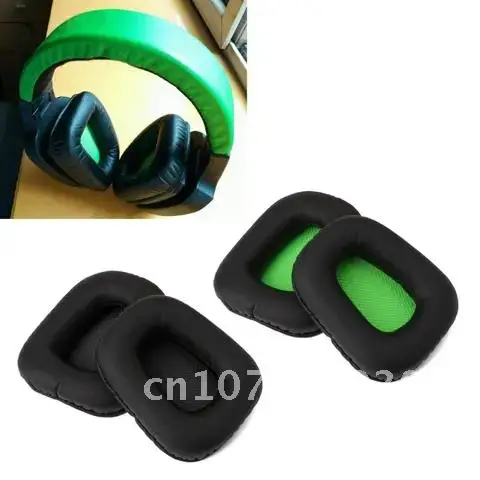 

Cushion Replacement for Razer Electra Gaming Headphone Headsets Black Green Left and Right Earpads