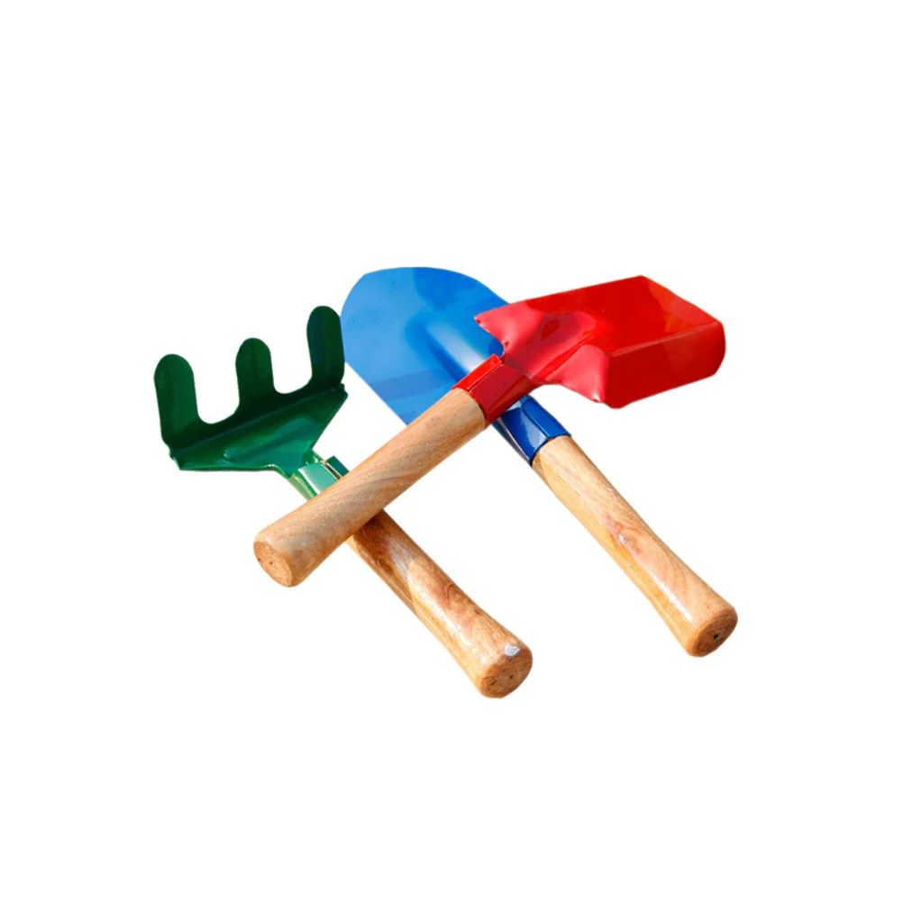 Ensemble d'outils de jardin portables, 3 pièces, Mini pelle râteau ergonomique et léger pour enfants et adultes, Kit de sable de jardinage en plein air