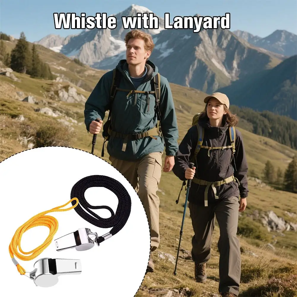 Metal Whistle Referee Sport Rugby Stainless Steel Whistles Soccer Football Basketball Party Training School Cheerleading Tools