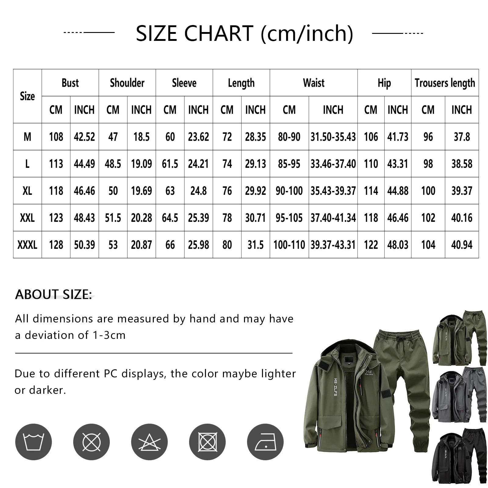 두꺼운 플리스 야외 등산복 남성용 방풍 방수 따뜻한 재킷과 바지 세트 가을 겨울 하이킹용