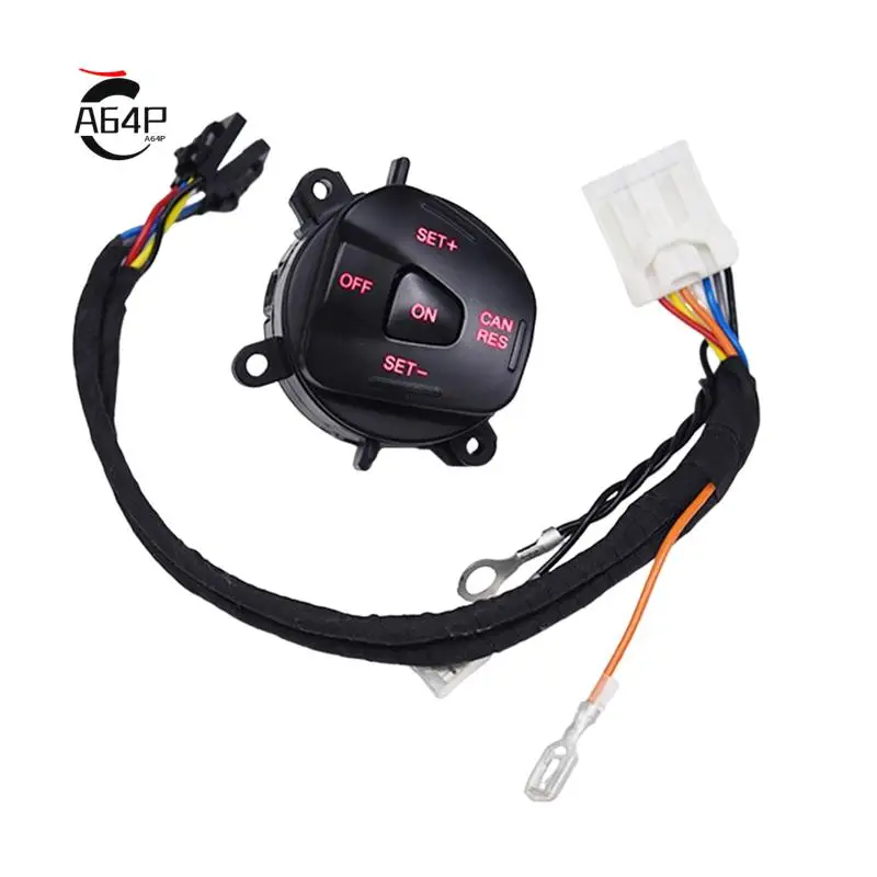 

A64P-Car LED Steering Wheel Right Cruise Control Switch Button With Wiring For Ford Fiesta MK7 Escort Ecosport 2013-2015