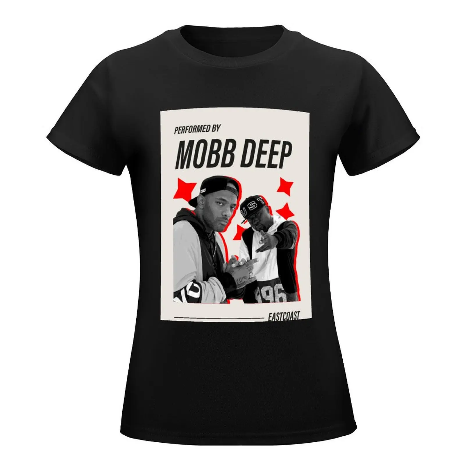 performed by mobb T-Shirt vintage clothes cute tops Female clothing graphics new edition t shirts for Women