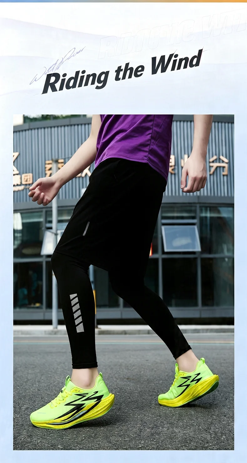 Neue Sportschuhe für Männer Leichte Laufschuhe mit Carbonplatte Atmungsaktive Mesh-Sneaker für Marathonrennen und Leichtathletik-Training – Detail 3