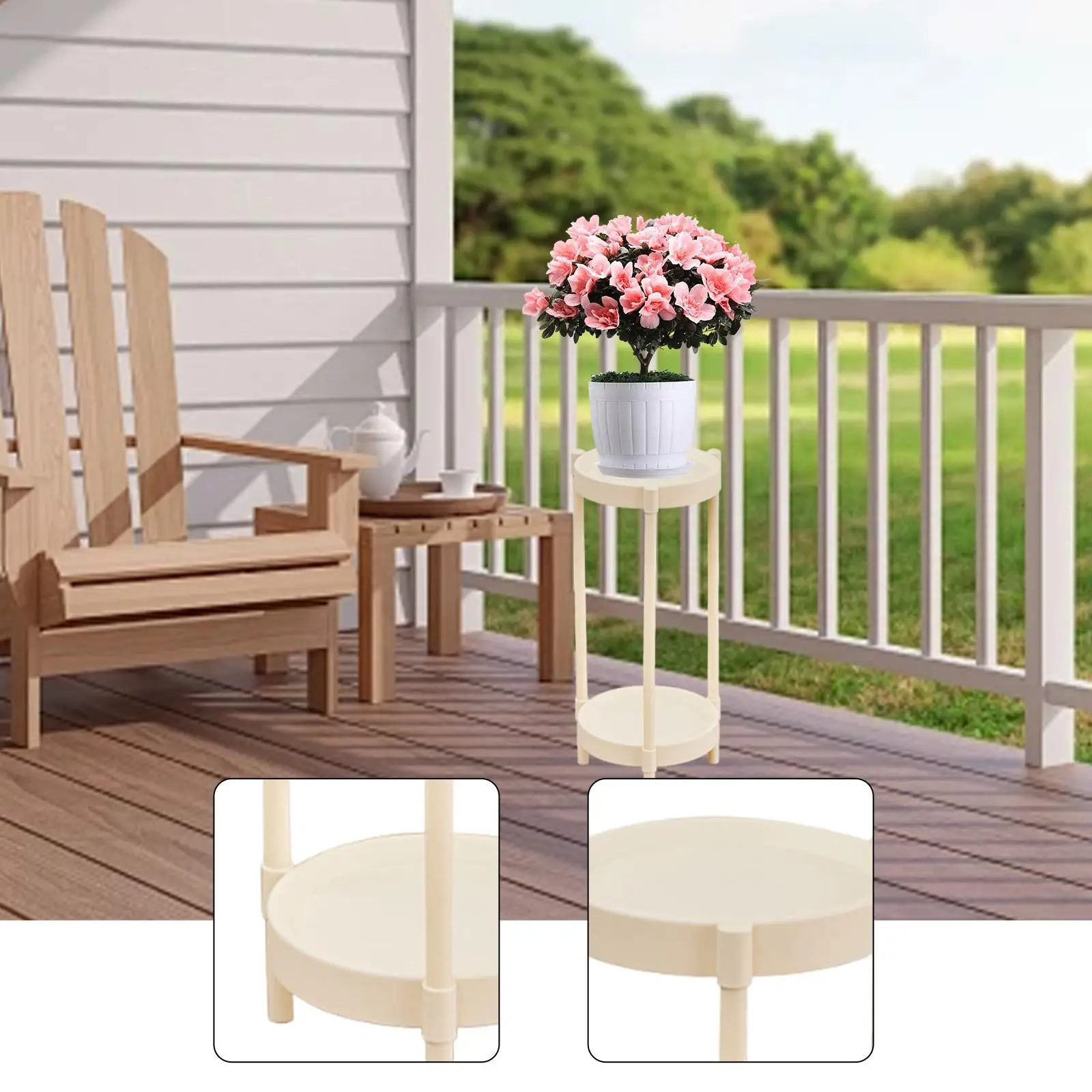 Plant Stand Potted Display Rack Flower Corner Rack Indoor Plant Shelf for Home Yard