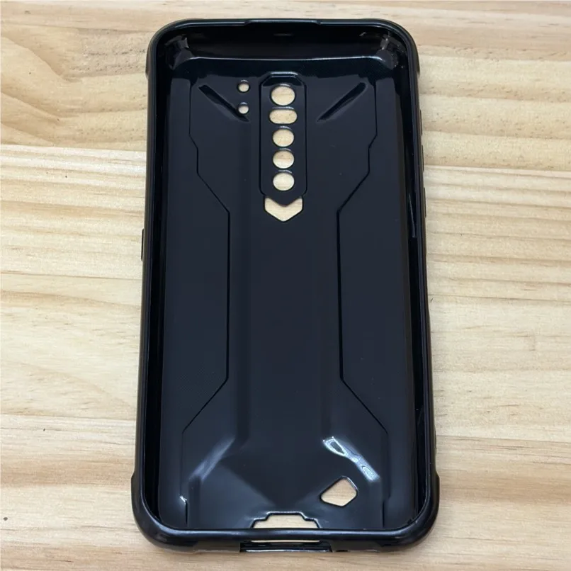Black Glossy Phone Case For Hotwav Cyber 7 Shockproof Soft TPU Silicone Cover Case Guard Coque Shell Protector Shield