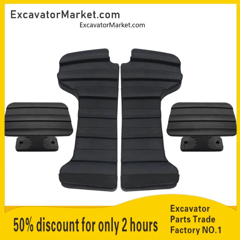 

For Doosan Daewoo DX75-9C excavator foot pad rubber walking rest pedal leather rubber sleeve Excavator Spare