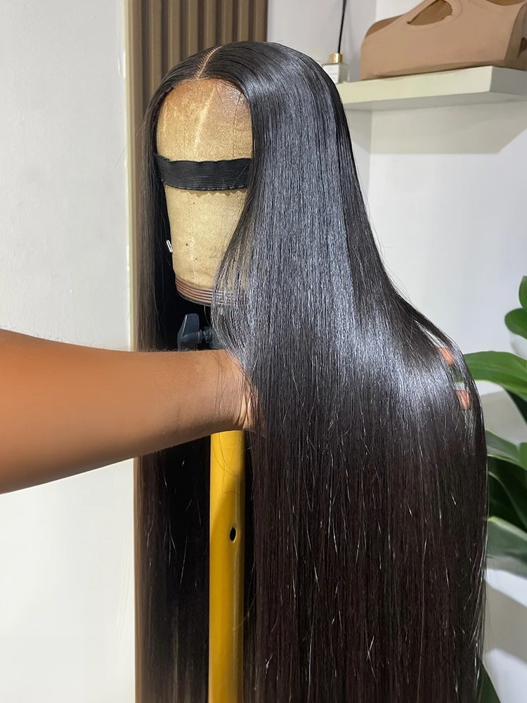 

Bone Straight 13x4 Парик Фронта Шнурка Для Женщин 5x5 Бесклеевой Invisi-Drawstring Черный Парик Человеческих Волос 13X6 Парик Фронта Шнурка Человеческих Волос