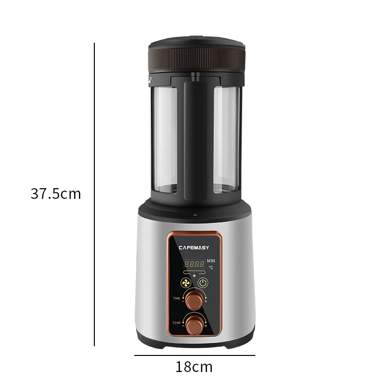 Electric Coffee Bean Roaster Automatic Timing Hot Air Type Bean Roaster Temperature Regulation Cooling Coffee Roasting Machine