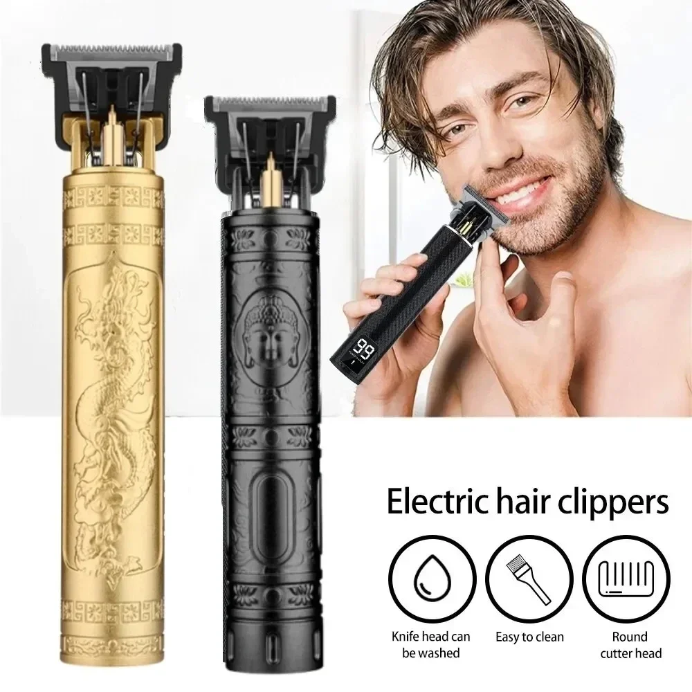 Cortadora De pelo eléctrica T9 para hombre, Máquina De Corte De pelo, barbeadora