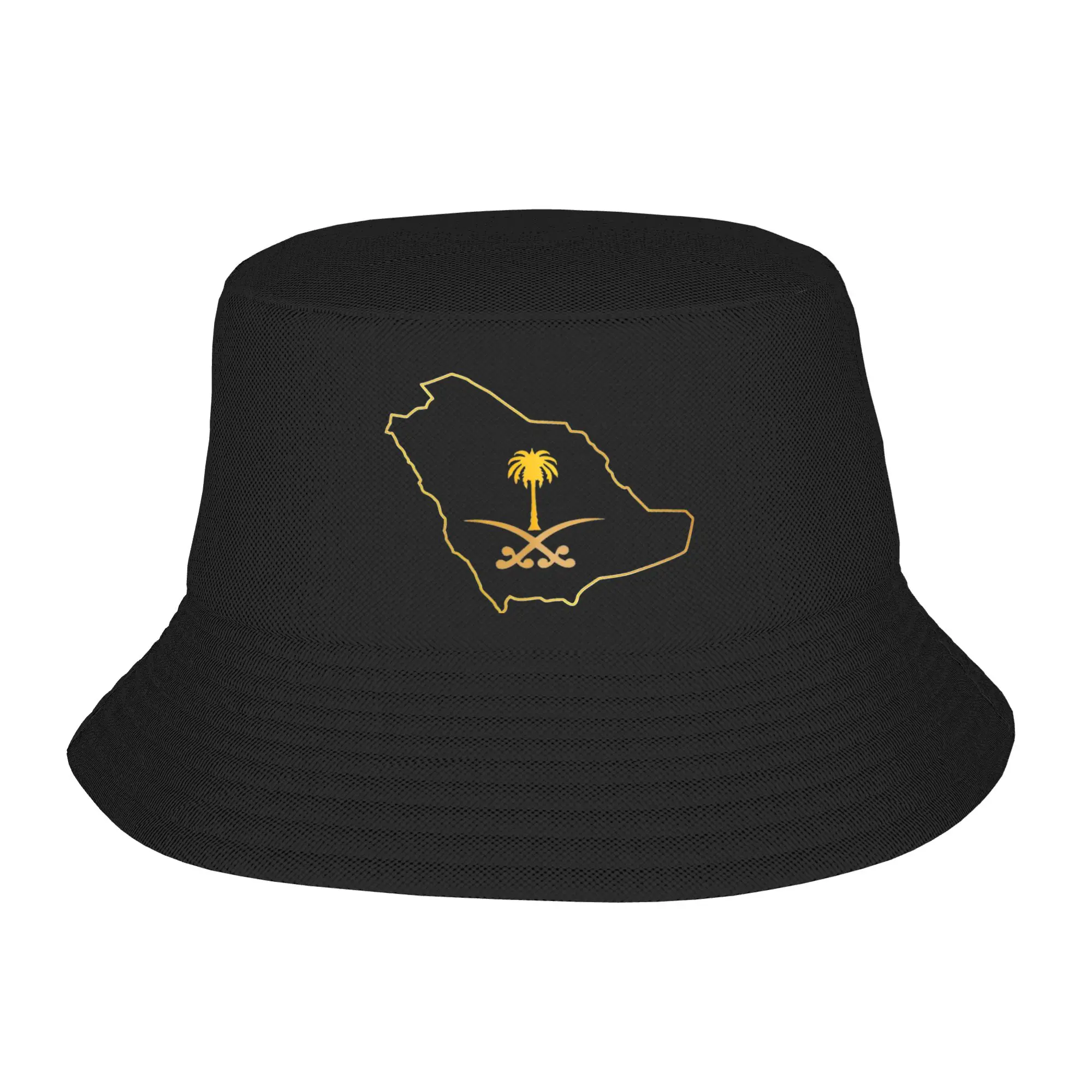 Kingdom Saudi Arabia Bucket Hats for Men Women Vocation Saudi National Day  Bob Hat for Hiking Caps