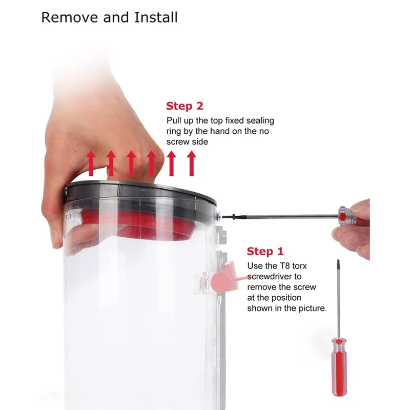 Replacement Part for Dyson V10 Vacuum Cleaner, Dust Bucket/ Dirt Cup Bin Part Sealing Ring Replacement Parts