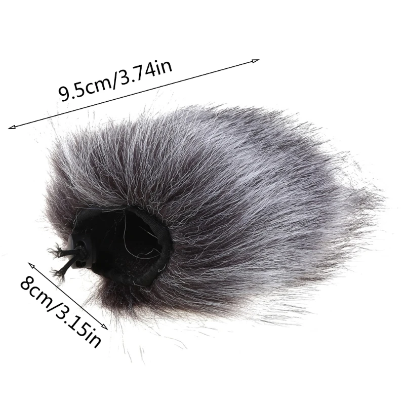 Szya microfone palco grosso para-brisa espuma pele artificial para microfones atr2500 at2035 at202