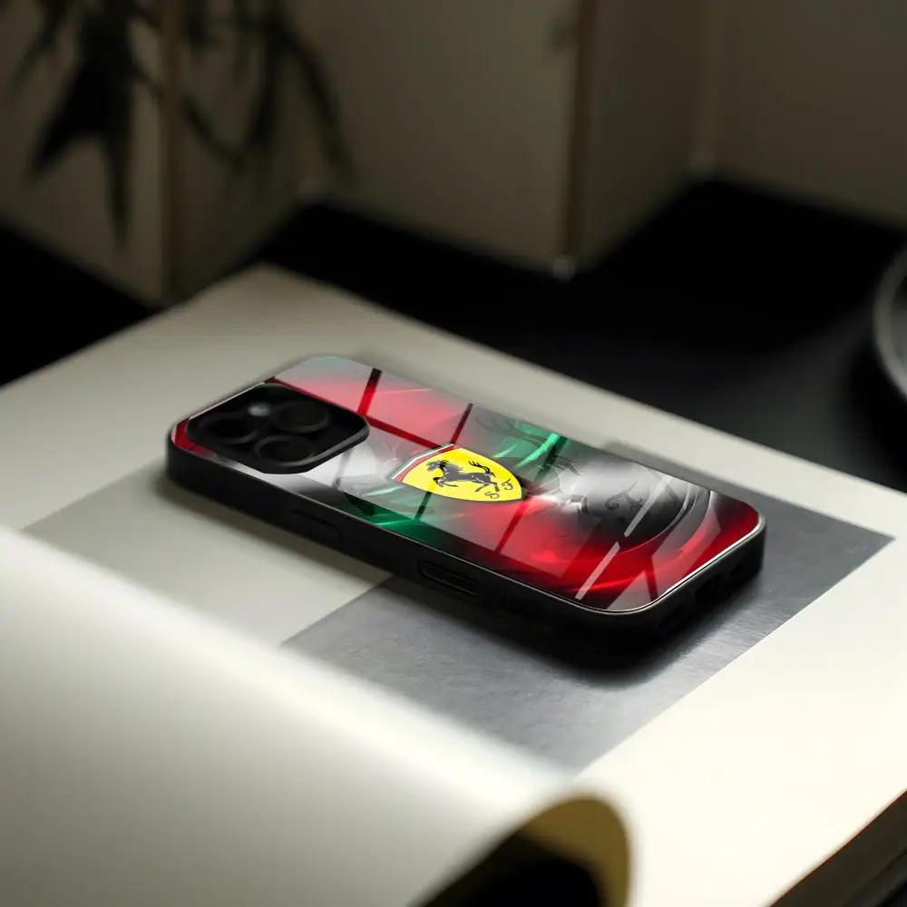 Luxury FerrariEs Sports Car Phone Case Glass For IPhone17 Child Air 16 15 17 14 Pro Max 13 12 11 X XS XR Plus For Samsung S 26 2 - view 5