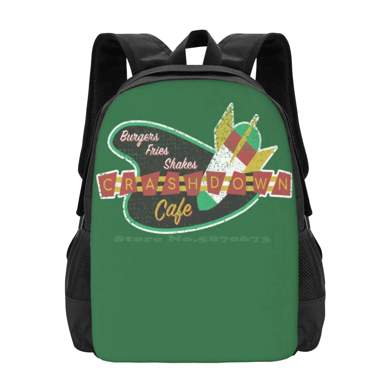 

Crashdown Cafe - Distressed Hot Sale Schoolbag Backpack Fashion Bags Tv Series Roswell New Mexico Retro Logo Crashdown Cafe