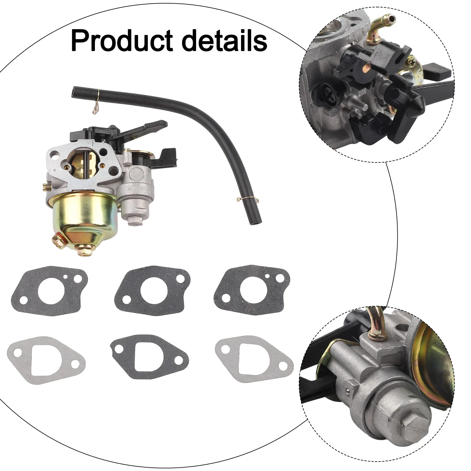 高性能 GX160 キャブレターキット 5HP-6.5HP エンジン用簡単 DIY ヘッジトリマーキャブレター交換