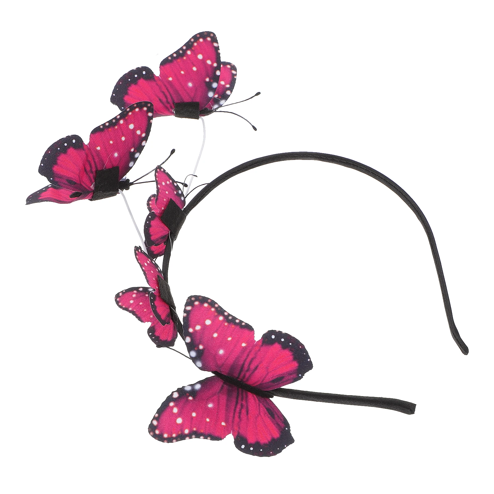 

Butterfly Girls Headpiece Durable Wedding Accessories Butterfly Hair Hoop Red Women Headbands Hairstyle Tools Hair Band