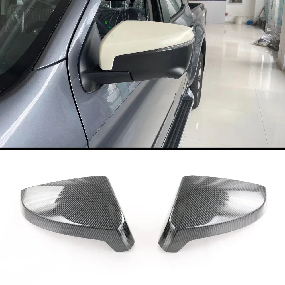 

Car Carbon Fibre Rearview Guard Accessories For Isuzu DMAX D-MAX 2023 Side Door Mirror Cover Auto Stickers 2021 2022