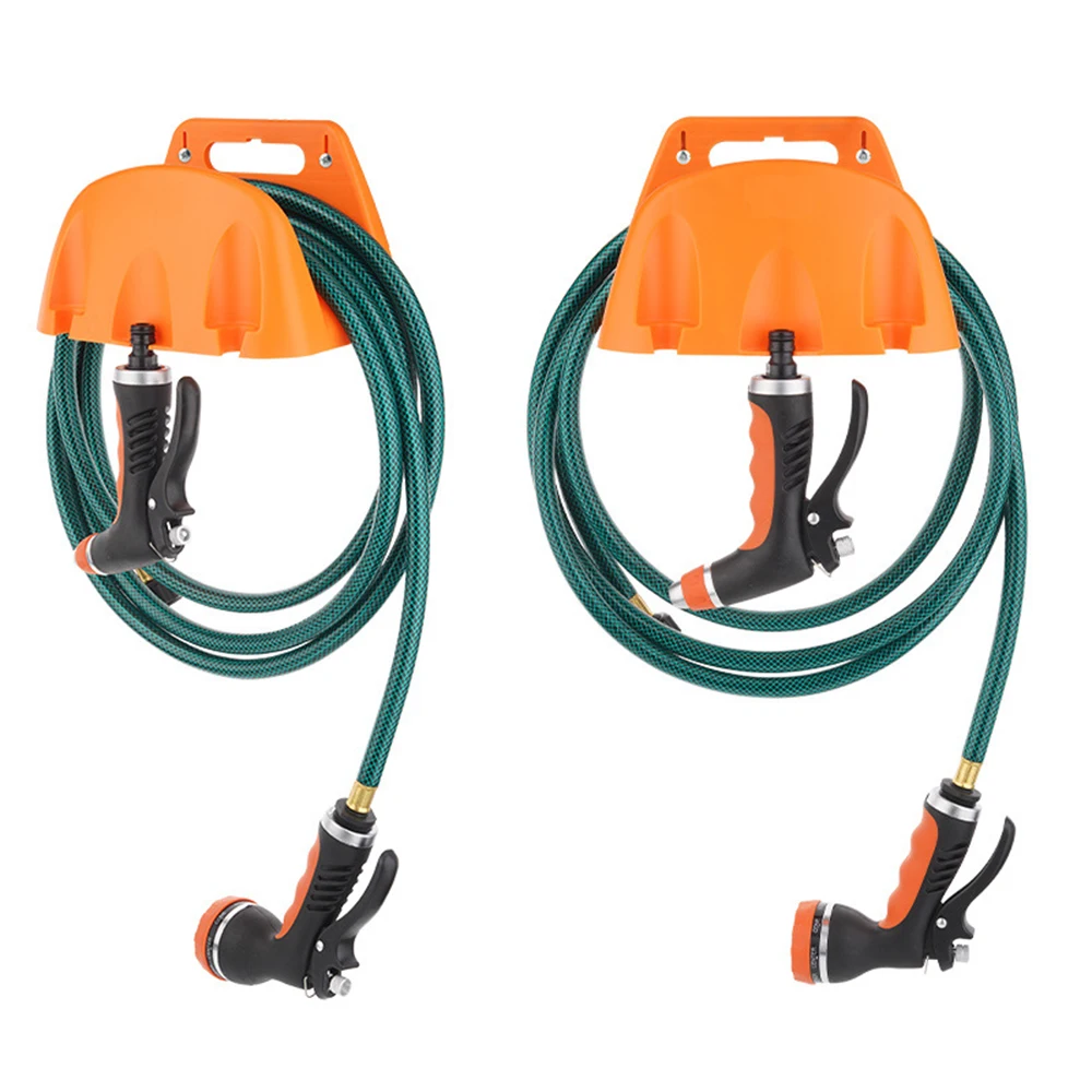 Wall Mount Hose Bracket Garden Hose Pipe Reel Water Hose Holder Support Storage Bracket Plastic Rack Watering Hose Organizer
