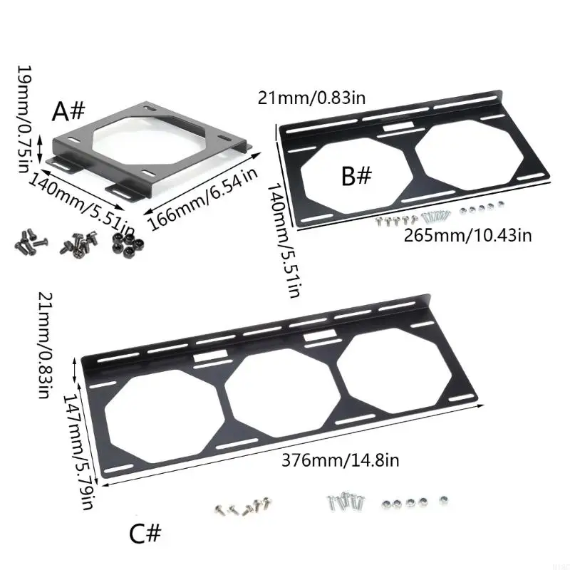 918C Компактный держатель вентилятора для вентиляторов 12 см, 24 см, 36 см Обеспечивает максимальную циркуляцию воздуха в