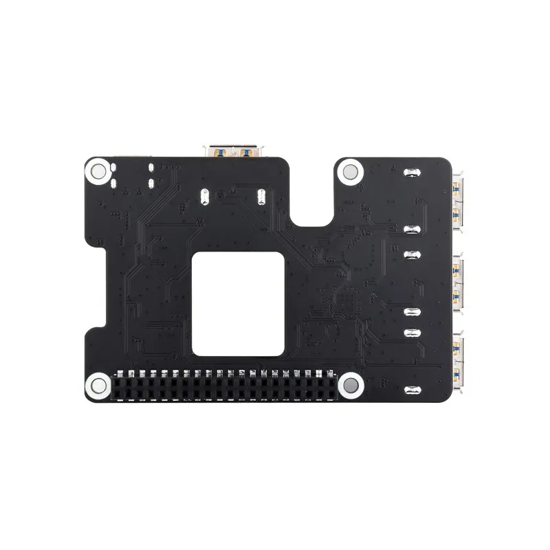 PCIe To USB 3.2 Gen1 HAT для Raspberry Pi 5, PCIe to USB HUB, 4 высокоскоростных USB-порты, без драйверов, plug and play