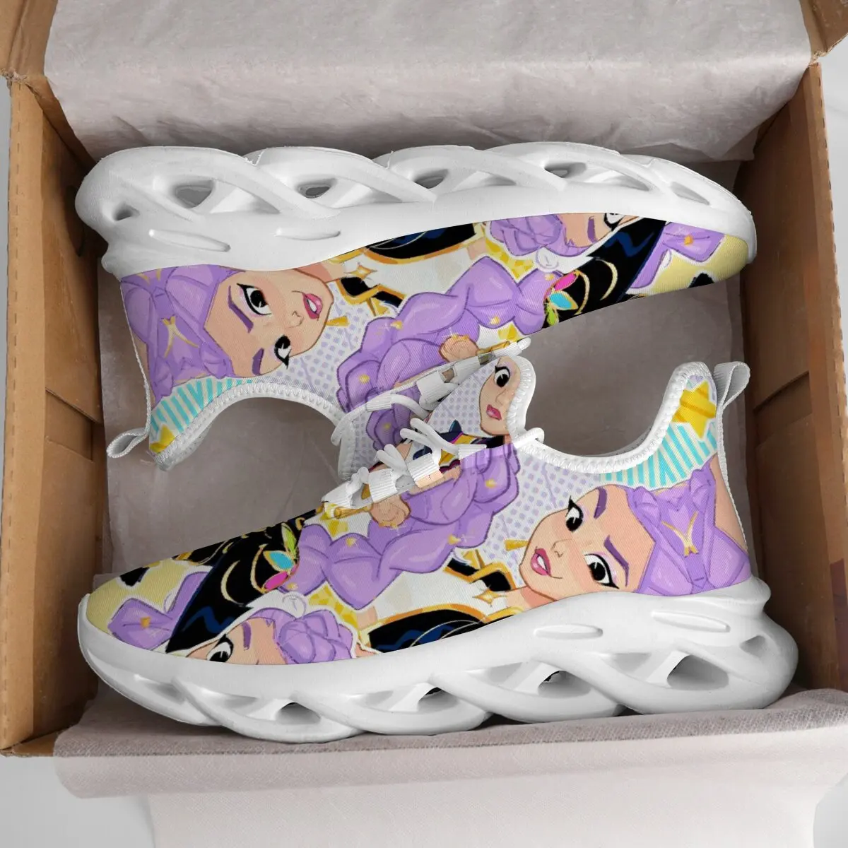 

New Casual Sports Shoes for Men Women Cartoon Character Print Casual Running Shoes Breathable Casual Boys Sneakers