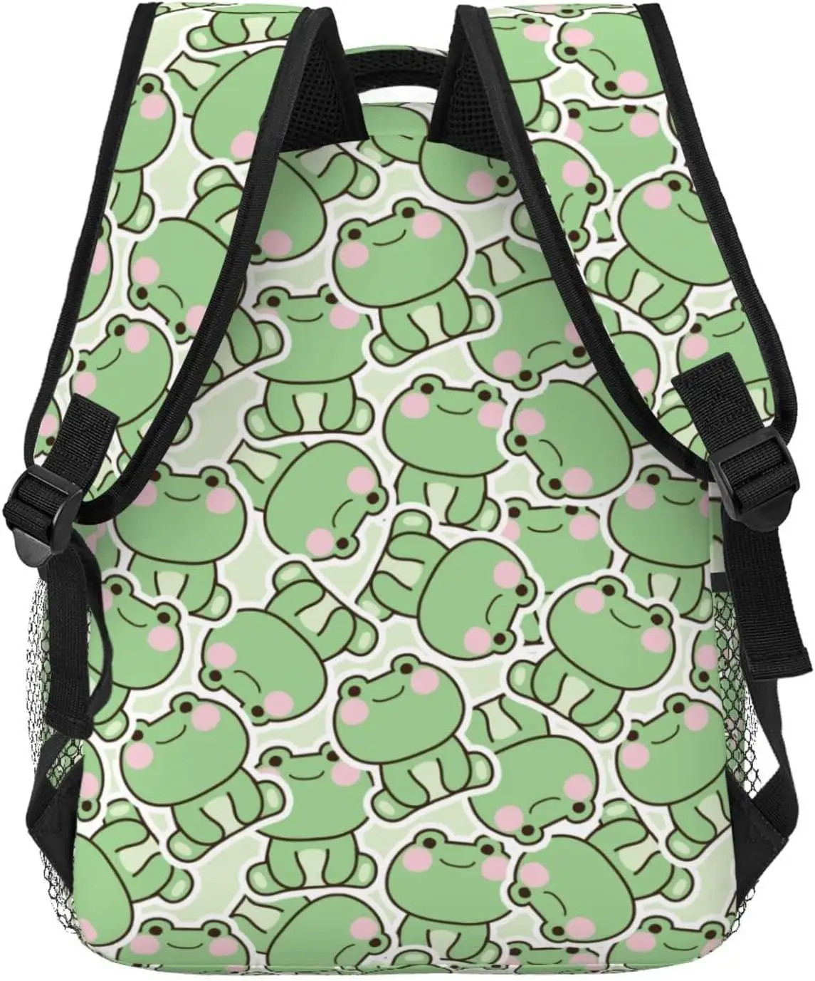 Cute Frog Print Backpack Large Capacity Laptop Bags Waterproof Lightweight Frog Accessories for Work Travel Bag Frogs Stuff