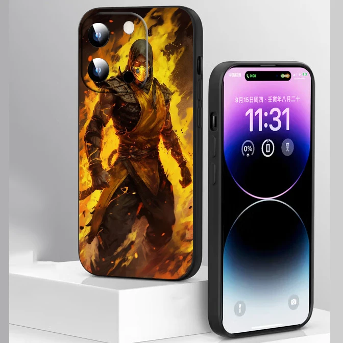 A-18 Scorpion Sub Zero Mortal Kombat Soft Silicone Case for Xiaomi Redmi 8 8A 9 9A 9T 9C 10 10X 10 Pro 13 4G 5G  13C 4G  A3 4G