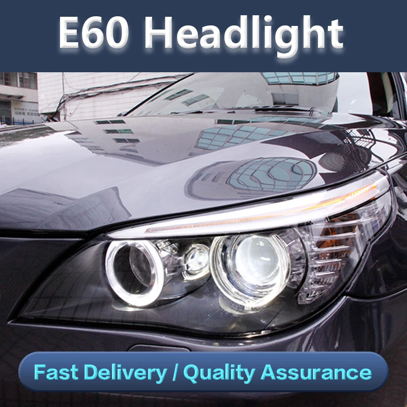 

Светильник РА для BMW E60 523i 525i 530i, светодиодный ная передняя фара Angeleyes светодиодный 2003-2010, дневсветильник свет на год