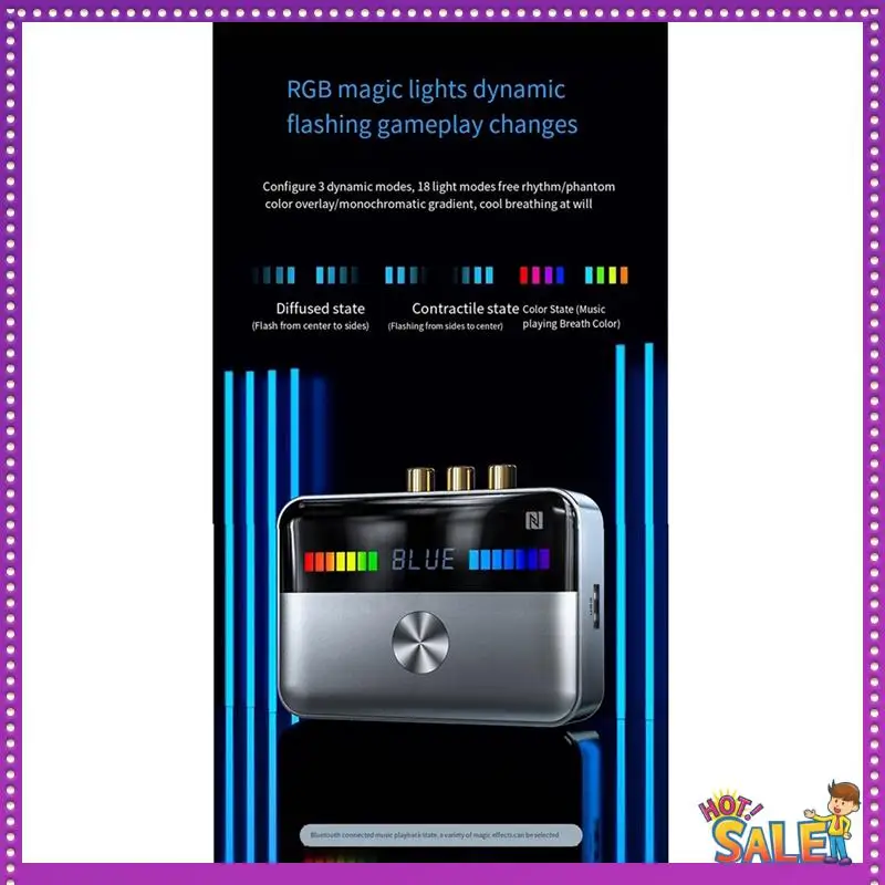 AA87 New NFC Bluetooth Adapter 5.3 Bluetooth Receiver Audio Computer Coaxial Transmitter Hifi Universal, Durable