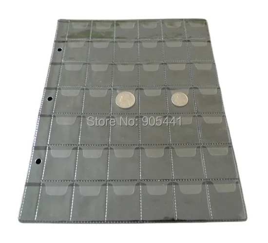 32*28mm 10 Pcs Album Pages 42 Pockets Money Coin Note Currency Holder For Coin And Money Collection Free Shipping Wholesale