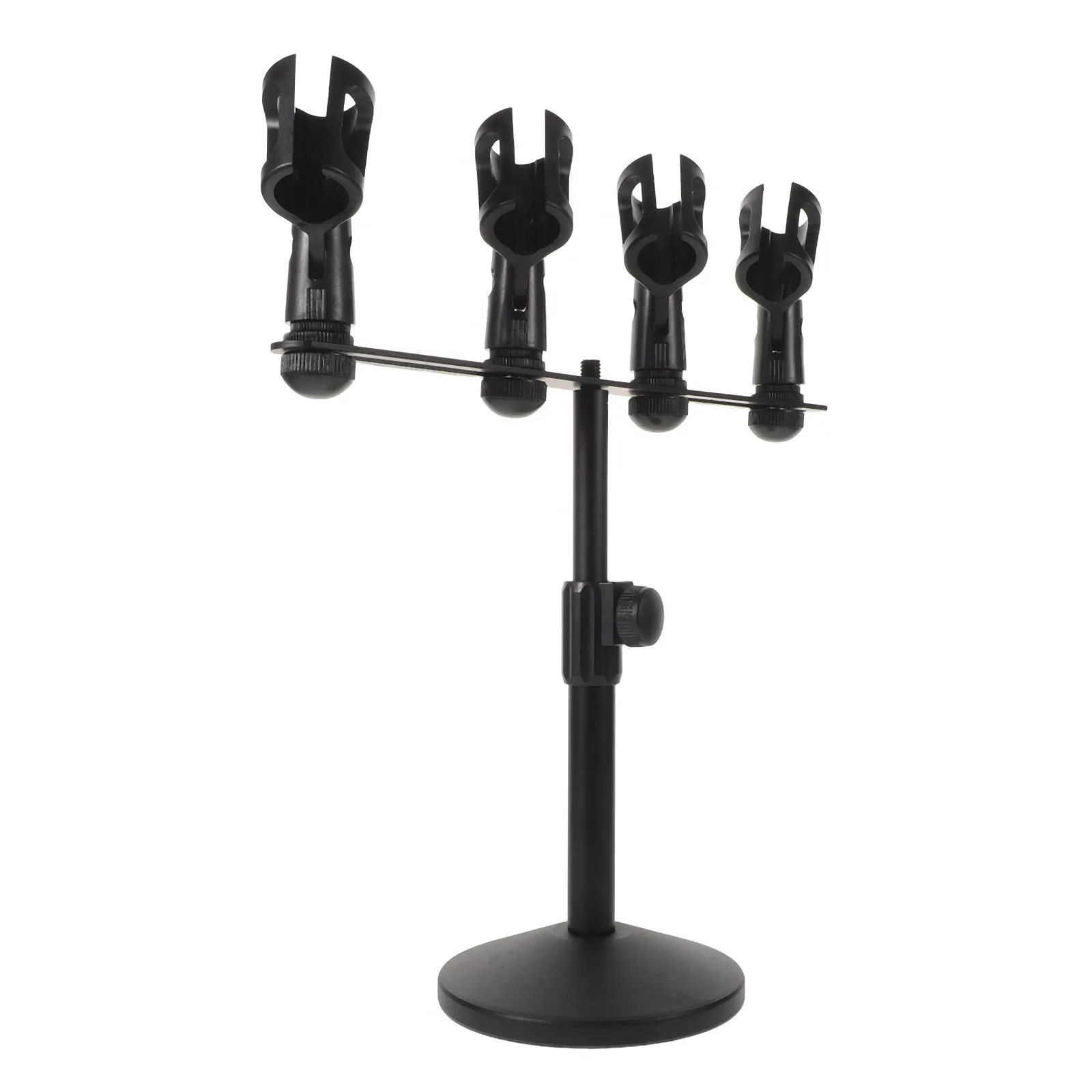 Support de microphone multi-prises de bureau avec bras articulé pour studio de podcast, enregistrement musical, streaming – Stable et flexible avec réglage d'angle