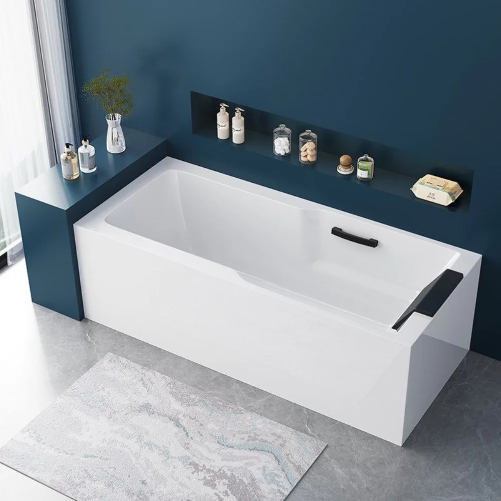 New Freestanding Acrylic Whirlpool Massage Bathtub, Luxury Spa Tub for Home Villa Hotel B&B, Modern Heated Jacuzzi Indoor Use image 5