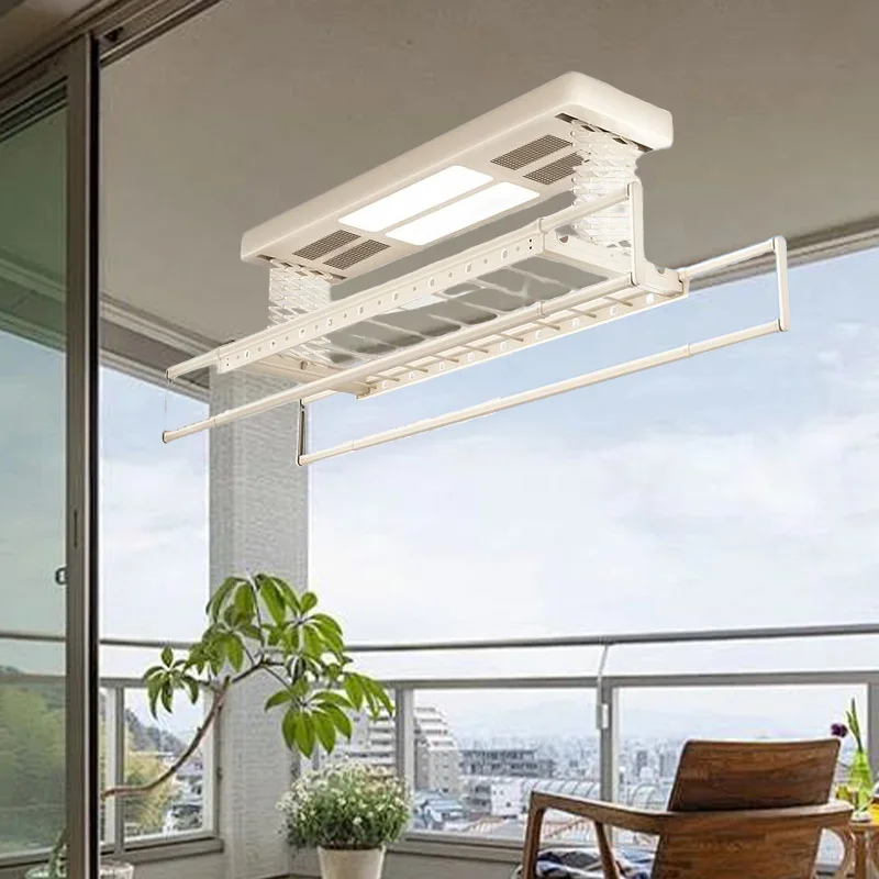 

Electric Dryer Rack Clothes Horse Cloth Hanger Rack Retractable Clothes Remote Control Electric Hangers