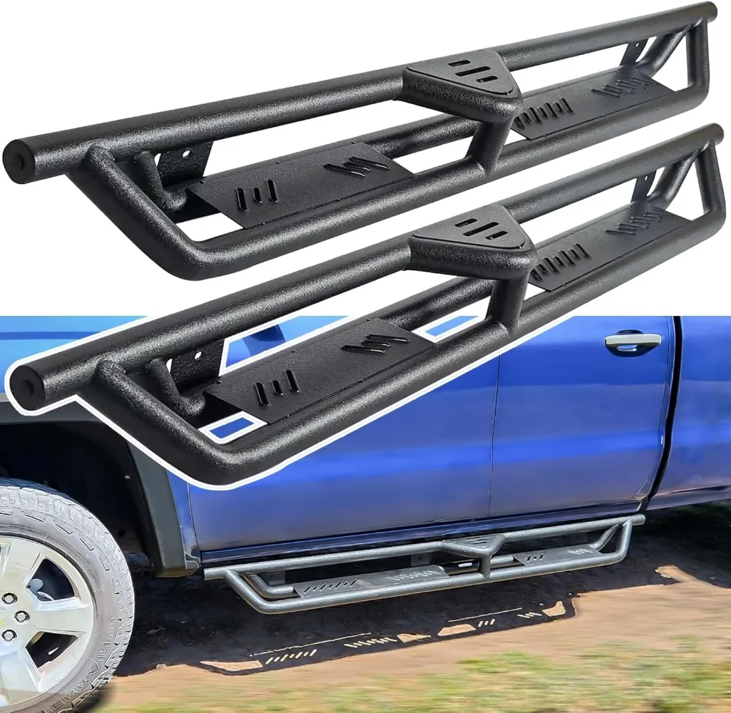 

Running Boards Drop Steps for 2007-2018 Chevy Silverado/GMC Sierra 1500, 2007-2019 Silverado/Sierra 2500HD/3500HD Double